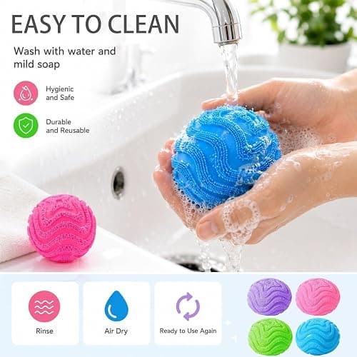 Fuzz Ball Squishy Stress Ball, Stress Fun Desk Fuzz Squeeze Ball, Squishy Ball Calming Tactile Grip for Focus & Relaxation (Green) thumbnail 6