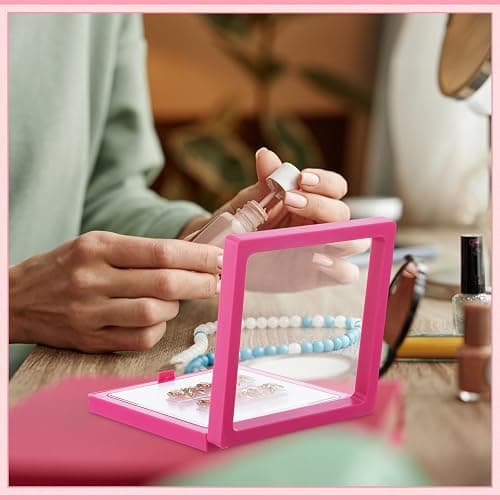 meekoo 30 Pcs Press on Nail Packaging Box with 90 Pcs Adhesive Double Sided Tape Artificial Nail Display Case Storage Container Box Acrylic Packaging Organizer for Home Salon Art (Rose Red) thumbnail 2