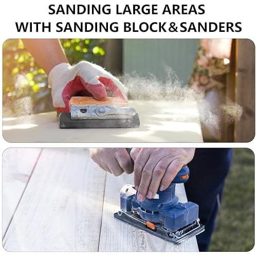 Sandpaper 800 Grit, Wet Dry Sanding Sheets 9 x 3.6 Inch for Wood Furniture Finishing, Metal Sanding and Automotive Polishing,21 Sheets thumbnail 6