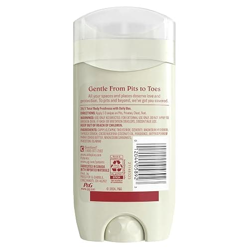 Old Spice Whole Body Deodorant Stick for Men, Aluminum Free, Vanilla + Shea Scent, 24/7 Odor Protection, 24/7 Lasting Freshness, Dermatologist Tested, Gentle on Skin, Safe to Use All Over, 3.0 oz thumbnail 10
