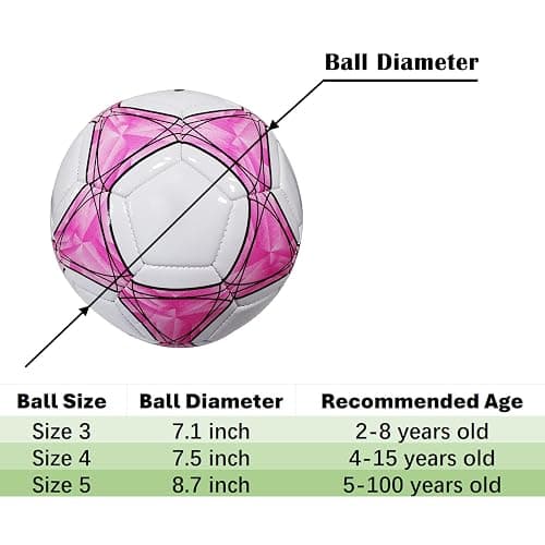 AYANICA Soccer Ball Size 3,4,5 Soft PU for Practice Training Gift Boys Girls Kid Come with Pump and Needle thumbnail 2
