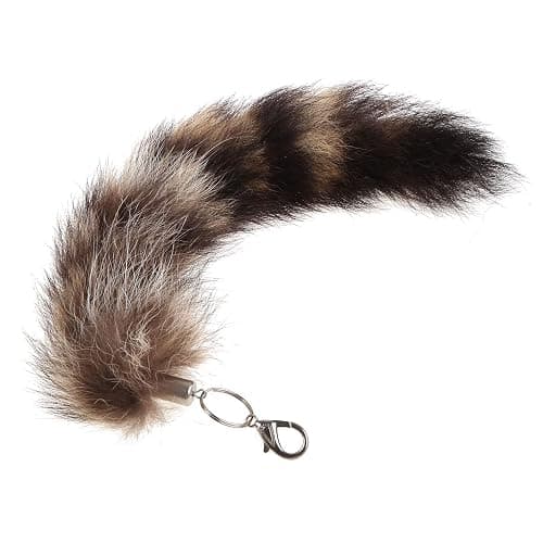 WOZUN For Key Ring Raccoon Coat Tails Chain Keychain Keyring Gift New thumbnail 4