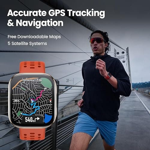 Amazfit Bip 6 Smart Watch 46mm, 14 Day Battery, 1.97" AMOLED Display, GPS & Free Maps, AI, Bluetooth Call & Text, Health, Fitness & Sleep Tracker, 140+ Workout Modes, 5 ATM Water-Resistance, Black thumbnail 4