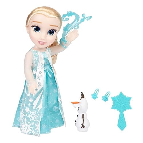 JAKKS Pacific Elsa Doll Classic My Singing Friend Elsa Doll & Olaf Figure thumbnail 15