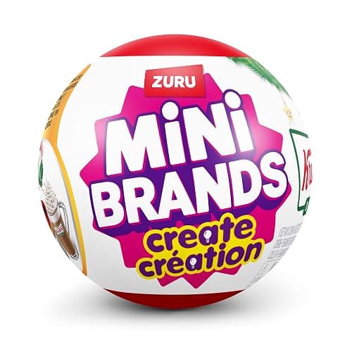 Mini Brands Create Krispy Kreme Holiday Series 1 Capsule by ZURU, Licensed Mini Collectibles, Mystery Blind Packaging, DIY, Crafts, Resin Play, Novelty, Replica Food, NOT Edible, Collectors, 8+ thumbnail 4