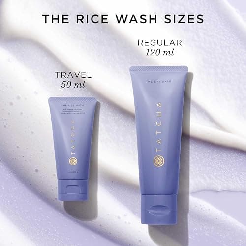 TATCHA The Rice Wash Travel Size | Soft Cream Facial Cleanser Washes Away Buildup Without Stripping Skin For A Soft, Luminous Complexion | 1.7 oz thumbnail 8
