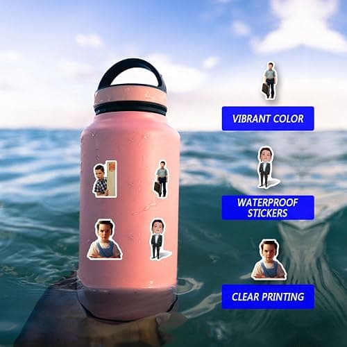64pcs Sheldon TV Drama Romantic Aesthetics Retro Funny Stickers Pop Kawaii Pack | Vsco Funny Cool Deacls Graffiti Stickers Vinyl for Water Bottle Skateboard Luggage Laptop thumbnail 7