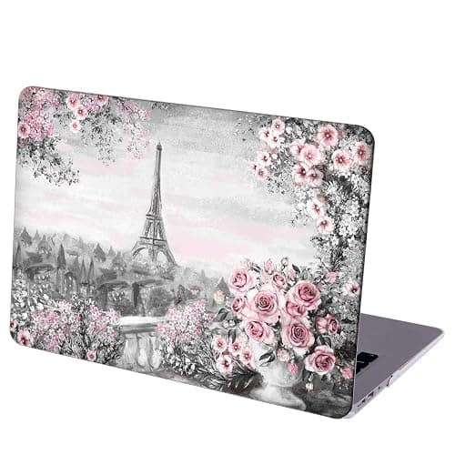 MINGDAO Compatible with MacBook Pro 13 inch, Hard Protective Shell with Keyboard Cover (M1 A2338 A2289 A2251 A2159 A1989 A1706 A1708, 2016-2020 Release) - Paris Eiffel Tower - MC8377 - Image 1