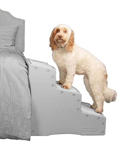 Pet Gear Easy Step III Extra Wide Pet Stairs, 3 Step for Dogs/Cats up to 200 pounds, Removable/Washable Carpet, Easy Assembly (No Tools Required) Fog thumbnail 2