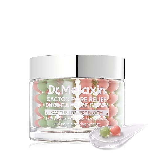 Dr.Melaxin Cactox Pore Dual Capsule Cream – Pore Minimizing Hydrating Face Cream with Cactus Extract, PDRN & Vegan Collagen for Firmness & Skin Repair - Image 1