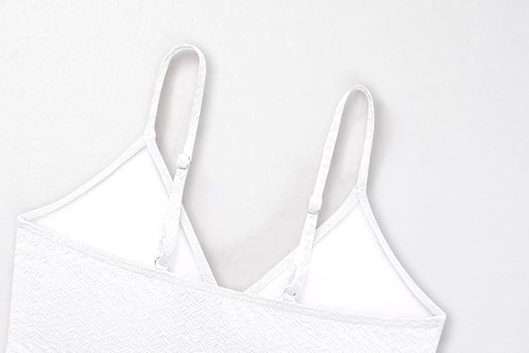 Girls Swimsuit Solid Bathing Suit 2 Piece Twist Cross Adjustable Straps Soft Lining Bikini for Teen Girls with Chest Pad thumbnail 4