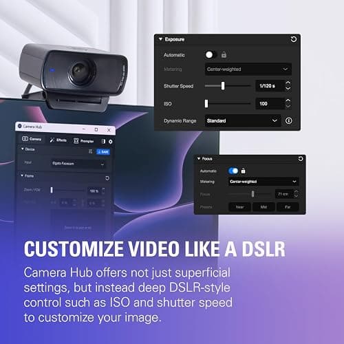 Elgato Facecam MK.2 – Premium Full HD Webcam for Streaming, Gaming, Video Calls, Recording, HDR Enabled, Sony Sensor, PTZ Control – works with OBS, Zoom, Teams, and more, for PC/Mac thumbnail 6