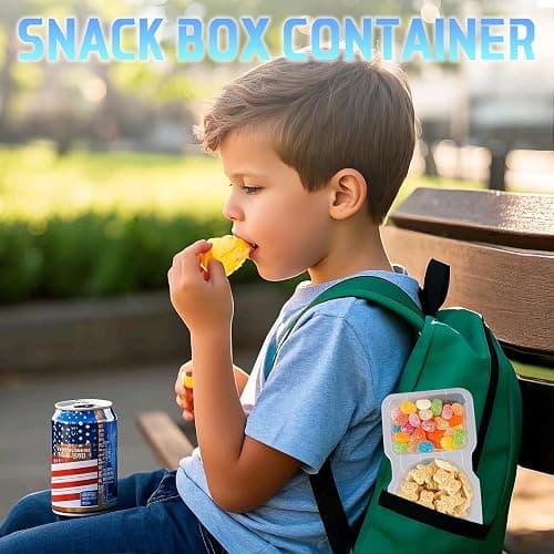 Aizzke 12Pcs Double Compartment Snack Containers with Lids, Reusable Small Sauce Dipping Containers, Grab and Go Snack Box for Kids & Adults thumbnail 5