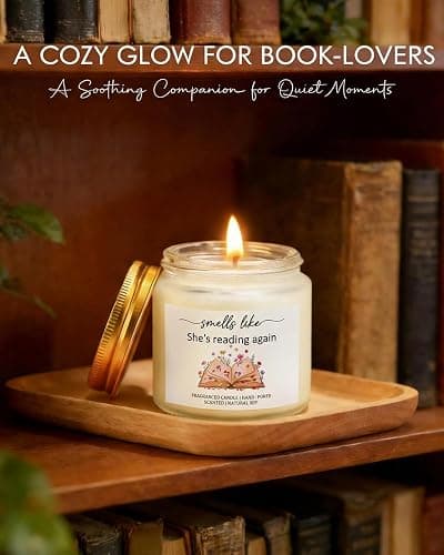 JORA Bookish Gifts for Readers: 9PCS Book Lover Gifts for Women Book Club Themed Gift Ideas Bookish Merch Reading Accessories for Reading Lover Bookworm Librarian Reader Pink thumbnail 5
