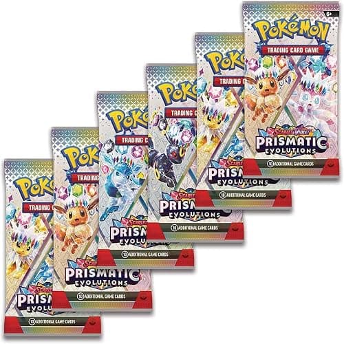Pokemon TCG: Scarlet & Violet Prismatic Evolutions Booster Pack (Random Art) - 10 Cards thumbnail 2