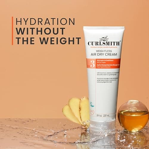 CURLSMITH Weightless Air Cream - Air Dry Curl Cream, Hydrating and Detangling, Best Leave-In for Dry Curly Hair, For All Curl Types, Vegan & Cruelty Free thumbnail 4
