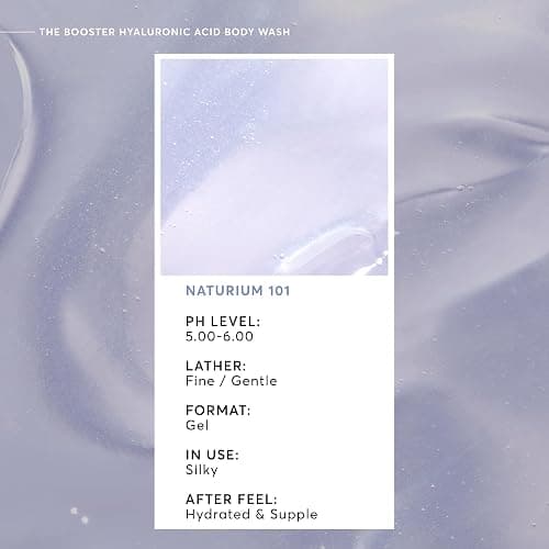 Naturium The Booster Hyaluronic Acid Body Wash, Hydrating & Moisturizing plus Minimizes Dryness, with Glycerin & Vitamin B5, 16.9 oz thumbnail 3