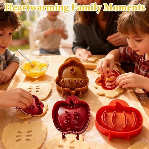 3PCS Mini Hand Pie Molds - Christmas Hand Maker & Dough Presser for Holiday Baking, Perfect Kitchen Tools Accessories for Hand Pies, Pierogi, Ravioli, Calzone & Empanada thumbnail 7
