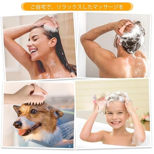 AIMIKE Kopfhaut Massagebürste, Weizenstroh Silikon Scalp Massager für Peeling und Verwendung mit Rosmarinöl zur stimulieren das Haarwachstum, Reduziert Schuppen, shampoo bürste für Nass & Trocken Haar thumbnail 3