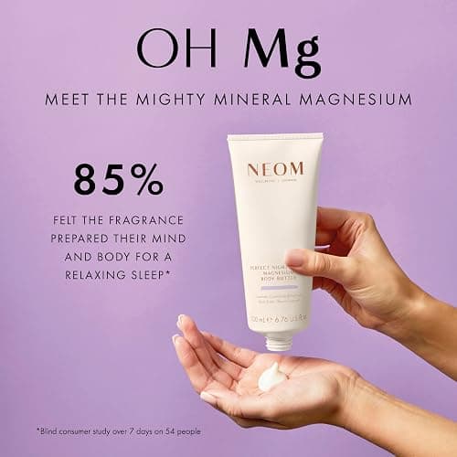 Neom - Magnesium Body Butter | 6.76 Fl Oz (200ml) | Lavender, Chamomile, & Patchouli | Lotion for Sleep with Essential Oils | 100% Natural Fragrances | Nourish & Soften | Signature Sleepy Scent thumbnail 3