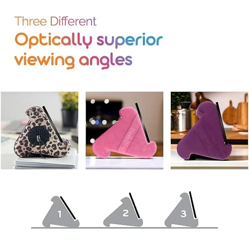 Flippy Tablet Pillow Stand - Cushion Tablet Stand & Holder, Bed Support for Lap and Desk, Compatible with Phone & Book Reading: Kindle, iPad Pro, iPhone & Samsung - Def Leopard thumbnail 4
