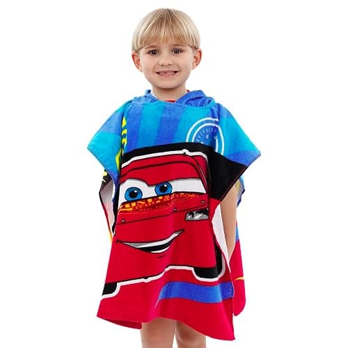 Disney Boys Poncho Cars Red One Size thumbnail 7