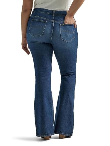Lee Womens Plus Size Legendary Mid Rise Flare Jean thumbnail 3
