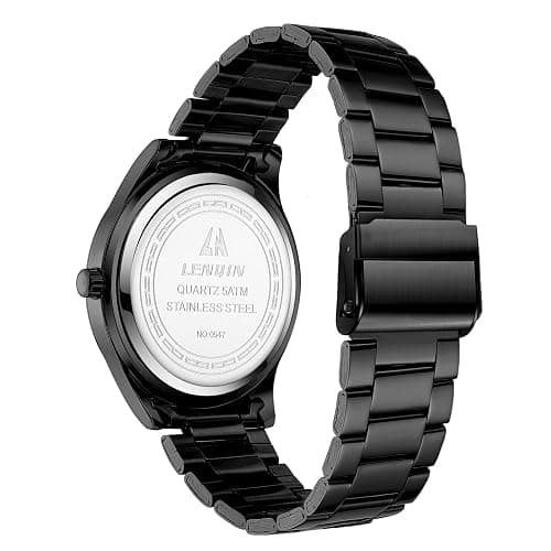 LN LENQIN Orologio Uomo Acciaio Inox Analogico Quarzo Impermeabile Business | Orologio da uomo in acciaio inox, analogico al quarzo, impermeabile, design business classico thumbnail 2
