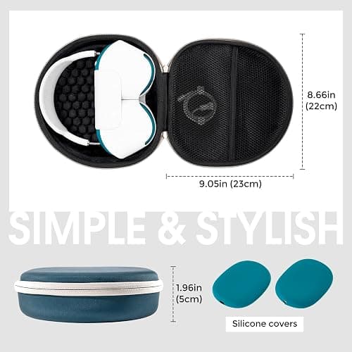 ProCase Hard Case for AirPods Max, Travel Carrying Headphone Case with Silicone Earpad Cover & Mesh Pocket, AirPods Max Protective Portable Storage Bag -DarkGreen thumbnail 4