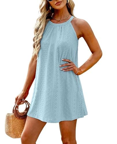 WIHOLL Swimsuit Cover Up for Women Crochet Hollow Out Summer Dresses for Women 2026 thumbnail 4