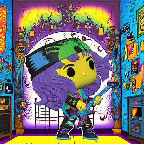 Funko Pop! Stranger Things Eddie with Guitar Blacklight Vinyl Figure #1462 - Entertainment Earth Exclusive thumbnail 2