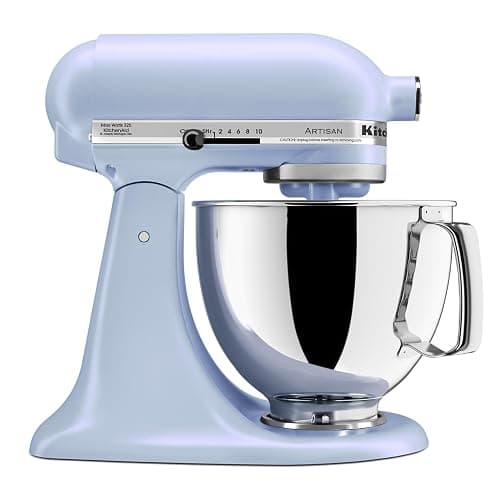 KitchenAid Artisan, 5-Qt Tilt Head Stand Mixer, KSM150PS, Blue Salt | Includes Pouring Shield for Mess-Free Mixing, 10 Speed Settings, Easily add Ingredients with the Tilt-Head Design - Image 1