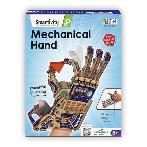 Smartivity Robotic Mechanical Hand STEM Toy for Kids 8-14 | Parents' Choice Award Winner | Superhero STEM Toy | Birthday Gift for Boys & Girls Ages 8,9,10,11,12,13,14 - Image 1