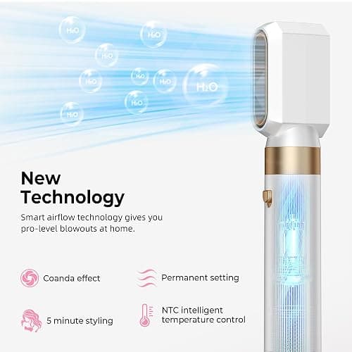 MogaWave Hair Styler Pro Air Styler 6 in 1 Haarstyler, 1000W Rundbürstenföhn, Warmluftbürste, Föhnbürste, Haartrockner, Air Curler, Hairstyler Airstyler Haarstyling Geräte für Alle Haartypen thumbnail 6