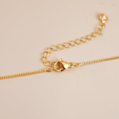 MARYLAX Bubble Gold Letter Necklace for Women, 14k Gold Plated Balloon Initial Necklace, Dainty Gold Necklace for Women, Personalized Bubble Pendant Name Necklace, Fashion Accessories Trendy Jewelry thumbnail 7