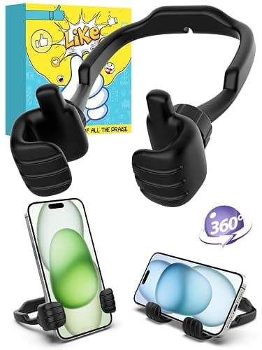 Stocking Stuffers for Teens Boys Men Adults Gifts: Thumbs Up Lazy Phone Stand Cell Phone Holder Gifts for Kids Women Teenage Girls Wife Ideas Funny Cool Gadgets Who Have Everything Gifts for Christmas - Image 1