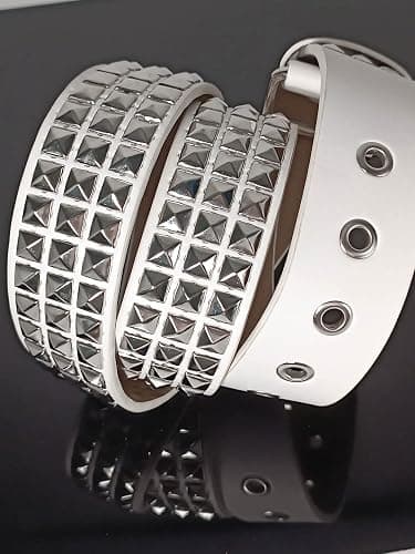 Punk Studded Belt for Women Rock Threads Goth Stud Pyramid Gothic Clothing thumbnail 4
