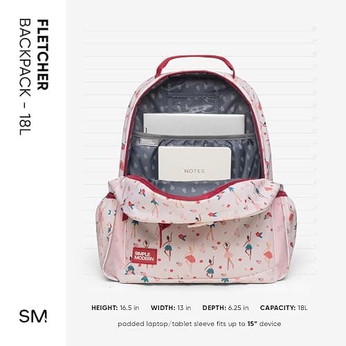 Simple Modern Large Transformers Kids Backpack for School Girls and Boys | Elementary Backpack for Teen | Fletcher Collection | Kids - 16" tall | Transformers Block Nation thumbnail 4