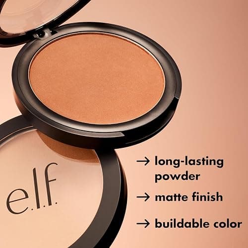 e.l.f. Primer Infused Bronzer, Matte Finish & Long Wear, Creates A Radiant Glow, Forever Sunkissed, 0.35 Oz (9.9g) thumbnail 4