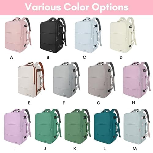 Taygeer Travel Backpack for Women, Carry On Backpack with Water Bottle Pocket & Shoe Pouch, TSA 15.6inch Laptop Mochila Flight Approved, Nurse Bag Casual Daypack for Weekender Business Hiking, Pink thumbnail 2
