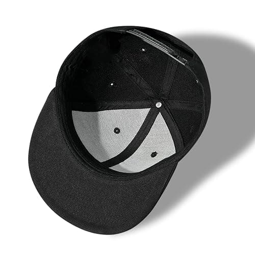 Tijeyi Flat Bill Hats for Men Snapback Skull Hats Black Hat for Teen Boys Skateboard Hats Baseball Cap thumbnail 6