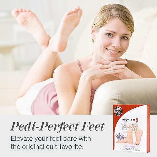 Baby Foot Original Exfoliation Foot Peel - Callus Remover for Rough Cracked, Dry Feet, Dead Skin Removal - Foot Peeling Mask for Baby Soft Feet - Spa Experience at Home & Gift Ideas - Lavender Scented thumbnail 6
