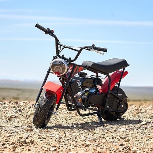XtremepowerUS Mini Bike 4-Stroke Gas Prowered Off Road Trail Bike Dirt Mini Motorcycle Ride on 99cc 3.5HP Blue (Red) thumbnail 2