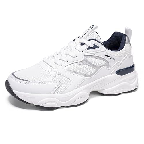 BAASPLOA Women's Gym Fashion Sneakers Lightweight Tennis Platform Chunky Shoes for Women Workout Sneakers Non Slip Breathable Casual Walking Shoes Retro Dad Shoes - Image 1