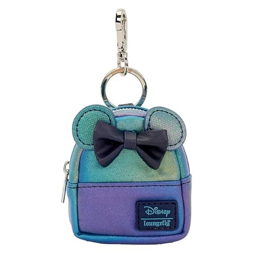 Loungefly Minnie Mouse Glitter Mystery Mini Backpack Keychain Charm thumbnail 5