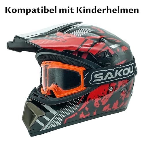 SAKOU Anti Fog Kids Youth Motorcycle Motocross Dirt Bike ATV Goggles for Boys Girls aged 3-12 thumbnail 7