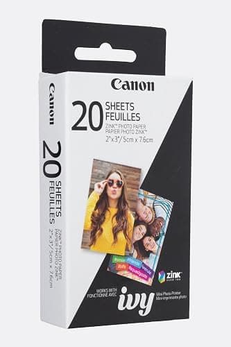 Canon IVY ZINK 2" x 3" Photo Sticker Paper 20 sheets Pack thumbnail 3