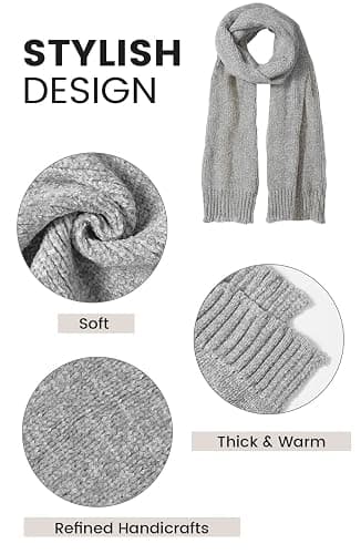 Pleneal Scarf for Women, Soft Chenille Winter Scarves, Womens Warm Thick Scarf for Cold Weather thumbnail 4