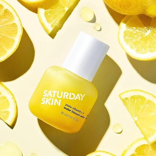 Saturday Skin Yuzu Vitamin C Serum-Brightening Hydrating Anti-Aging Serum with Hyaluronic Acid Peptides Niacinamide Plumping Glass Skin for Uneven Tone Dark Spots Korean Skin Care (50 ml) thumbnail 7