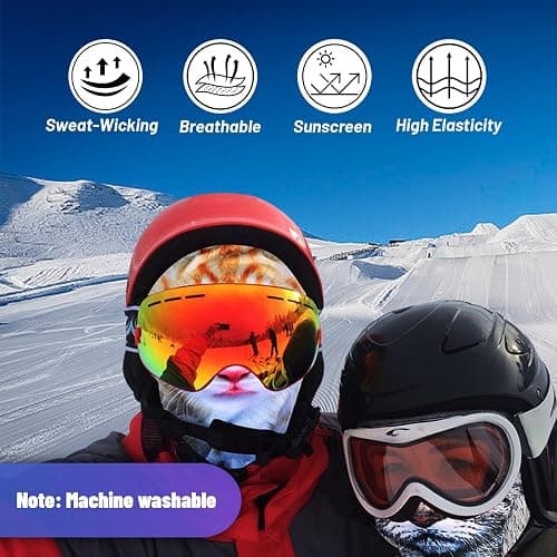 3 Pack 3D Cat Ski Mask,Shiesty Balaclava,Funny Shiesty Cat Animal Full Face Windproof Hat for Outdoor Hiking Riding One Color thumbnail 3